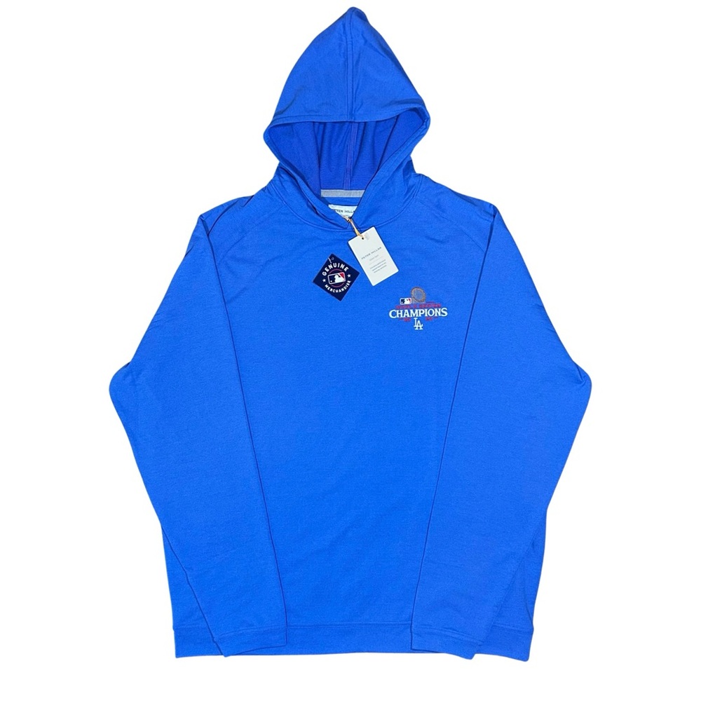 Peter Millar Blue Los Angeles Dodgers Pine Performance Hoodie World Series 2024